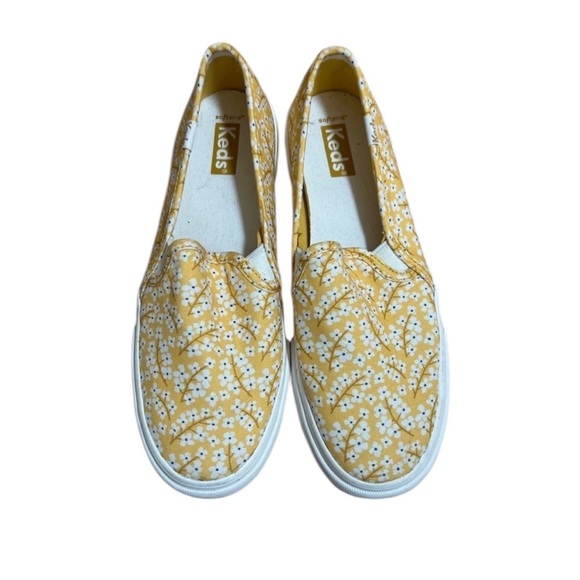 Keds Shoes - Keds Women’s Yellow Floral Double Decker Slip on Sneakers 6